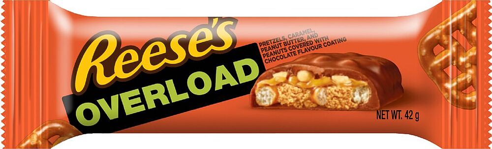Շոկոլադե բատոն «Reese's Overload» 42գ