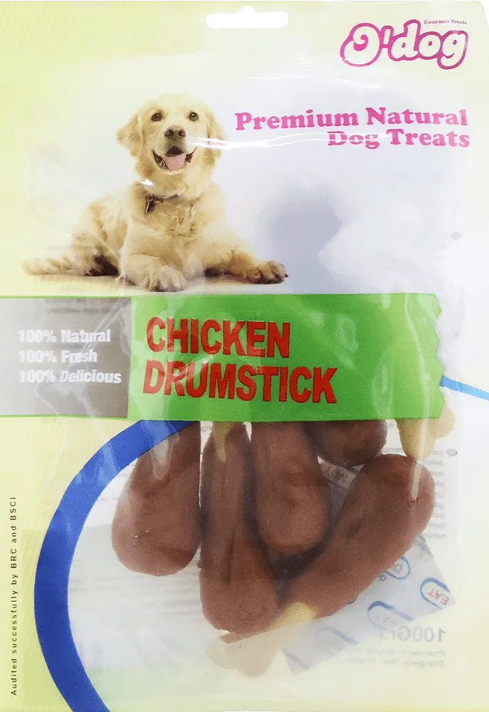 Chicken snacks for dogs "O'Dog Chicken Drumstick" 100g
