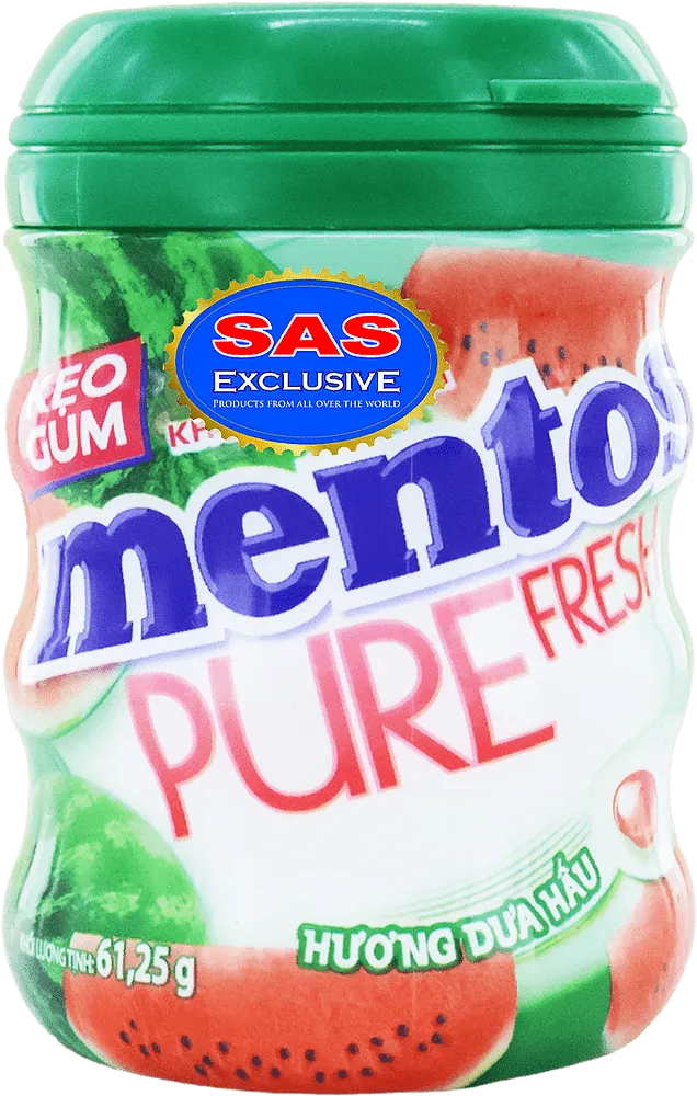 Watermelon flavored chewing gum "Mentos Pure Fresh Watermelon" 61.25g
