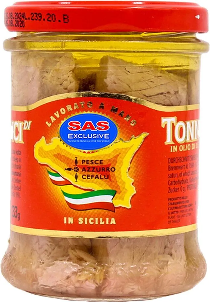 Tuna fillet in oil "Pesce Azzurro Cefalu" 190g
