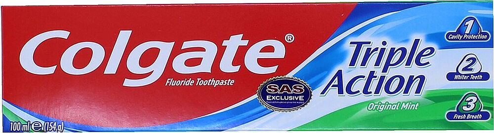 Toothpaste "Colgate Triple Action" 154g