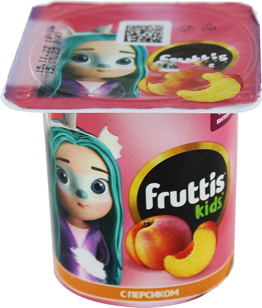 Yoghurt product with peach 