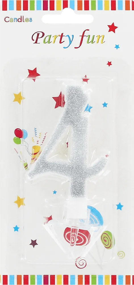 Birthday candle "Party Fun" N4
