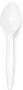 Disposable medium spoons 6pcs