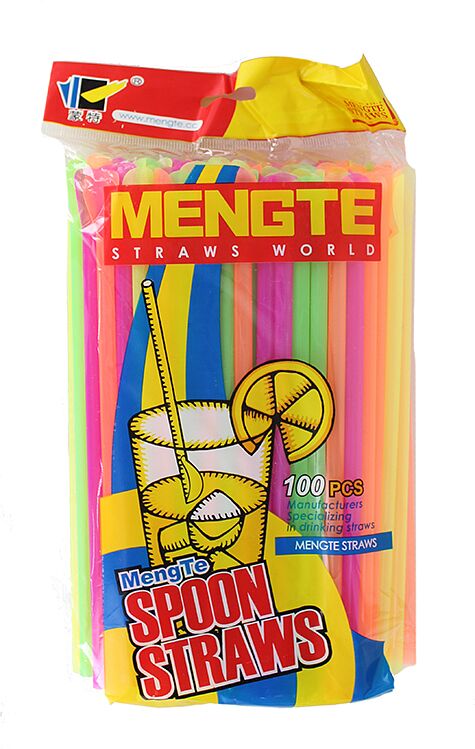 Disposable straws "Mengte" 100pcs