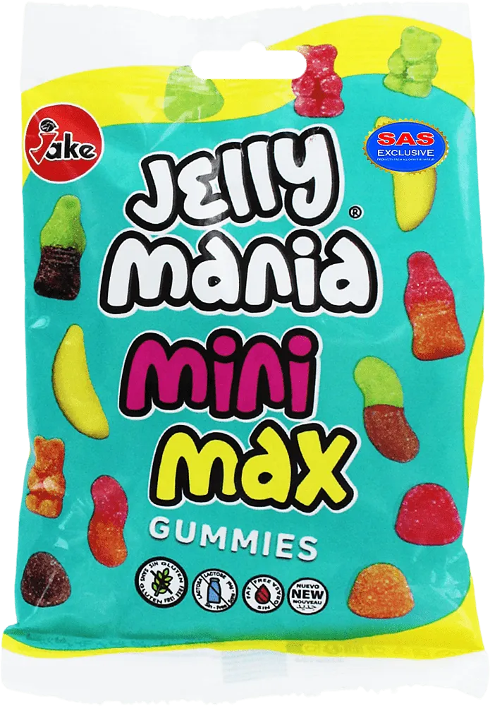 Jelly candies "Jake Jelly Mania Mini Max" 100g
