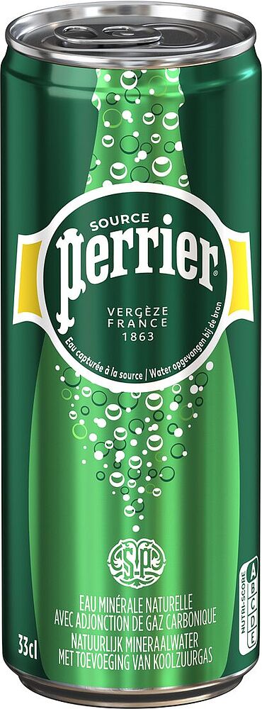 Հանքային ջուր «Perrier» 0.33լ
