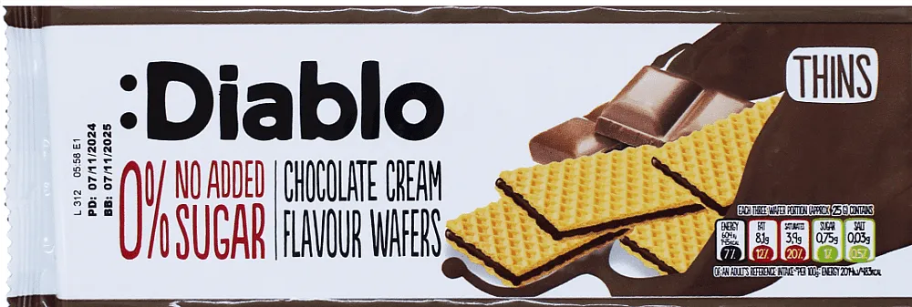 Wafer with chocolate cream "Diablo" 150g