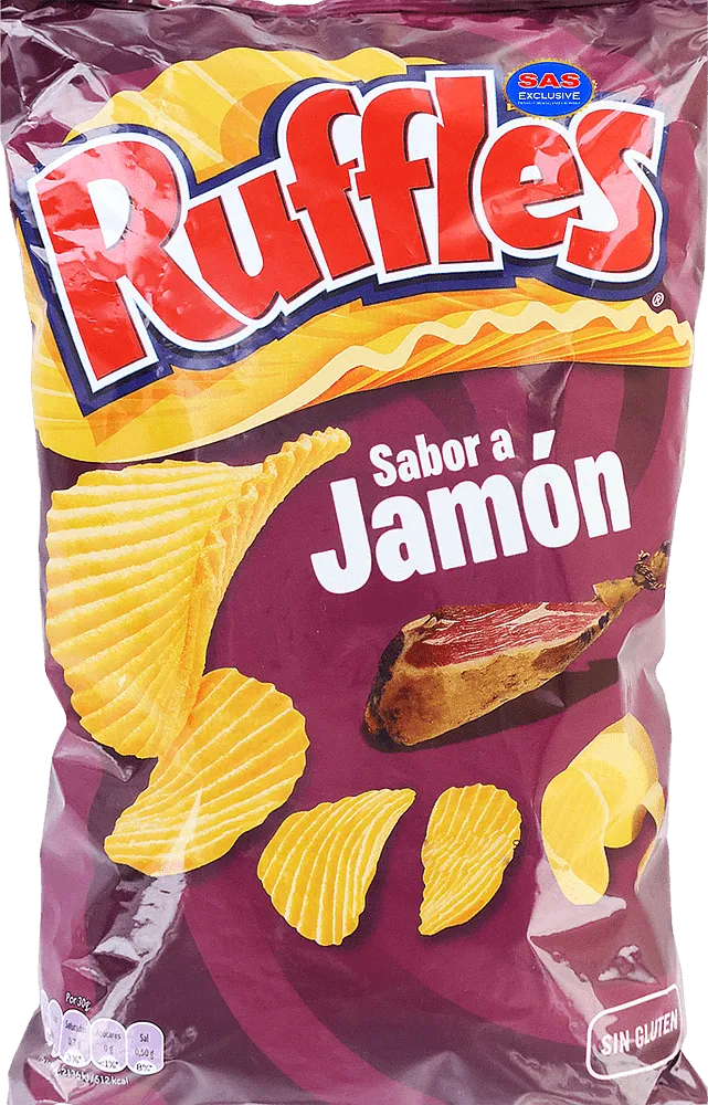 Чипсы со вкусом ветчины "Ruffles Sabor A Jamon" 150г
