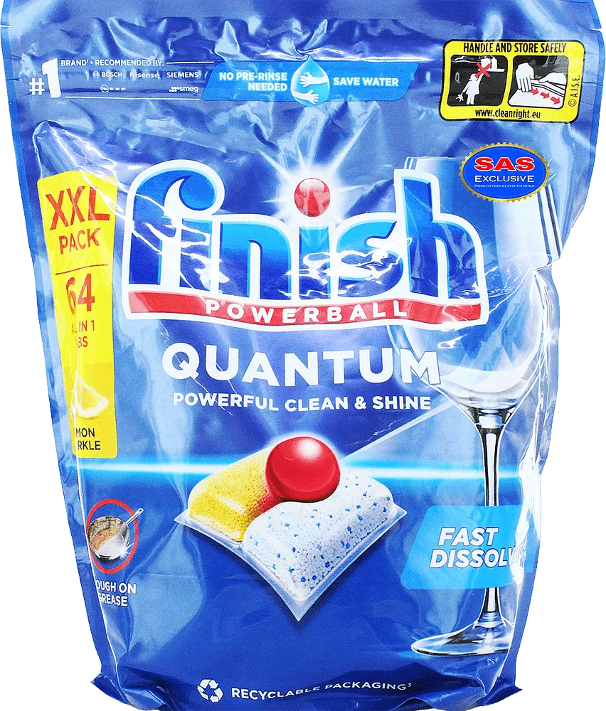 Capsules for dishwasher use "Finish Powerball Quantum" 64 pcs
