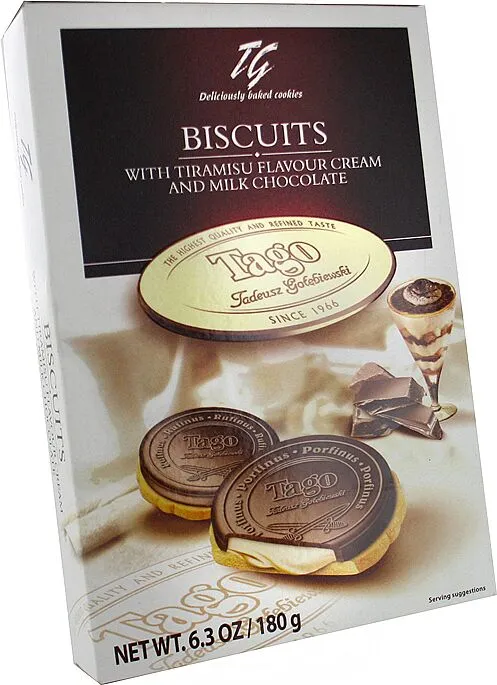 Cookies with tiramisu cream "Tago" 180g