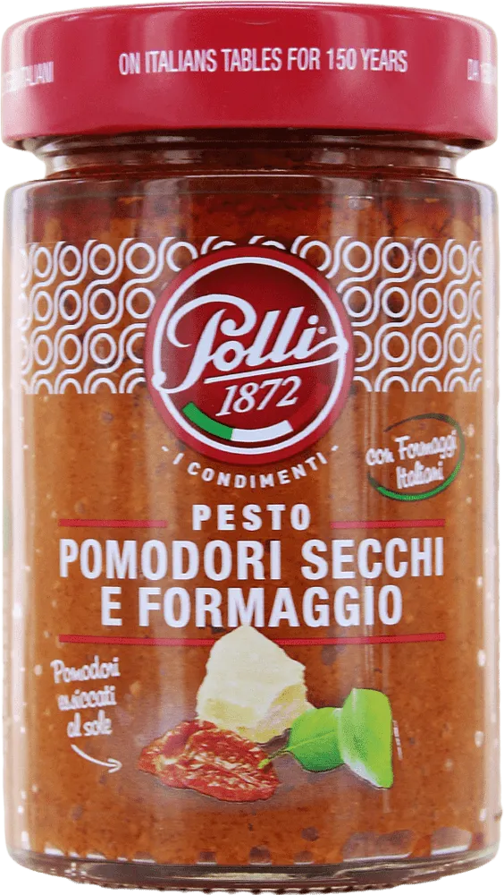 Pesto sauce "Polli Pesto pomodori secchi e formaggio" 190g