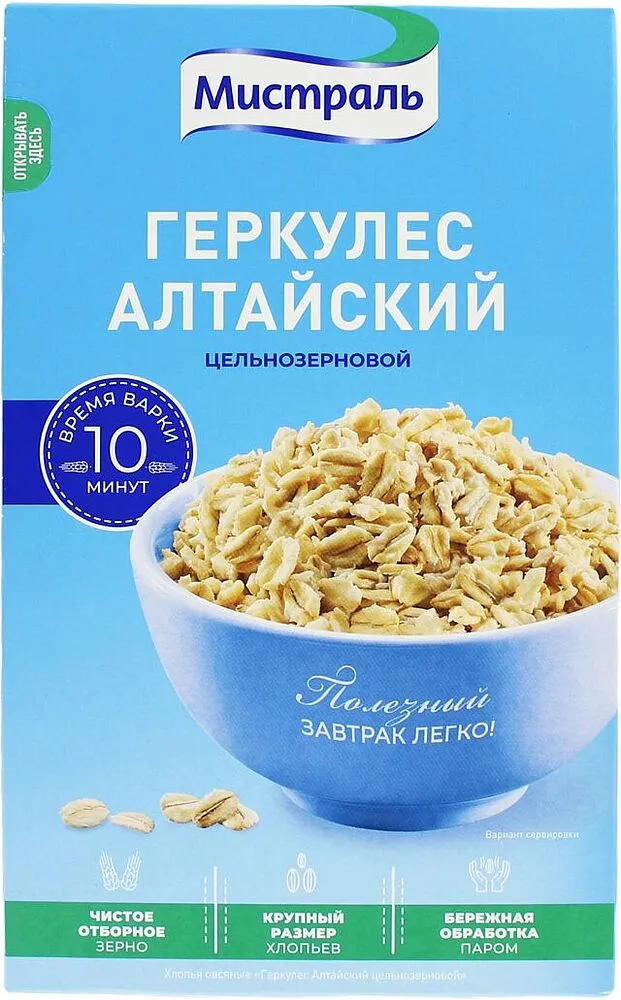 Овсяные хлопья "Мистраль Алтайский" 400г 