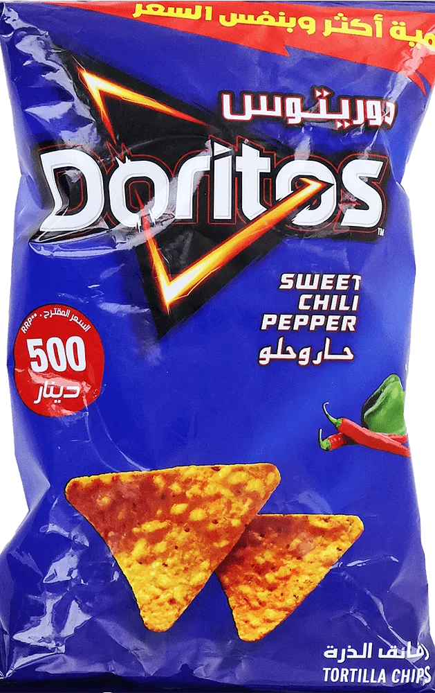 Chili-flavored chips "Doritos Sweet Chili Pepper" 54g±5g