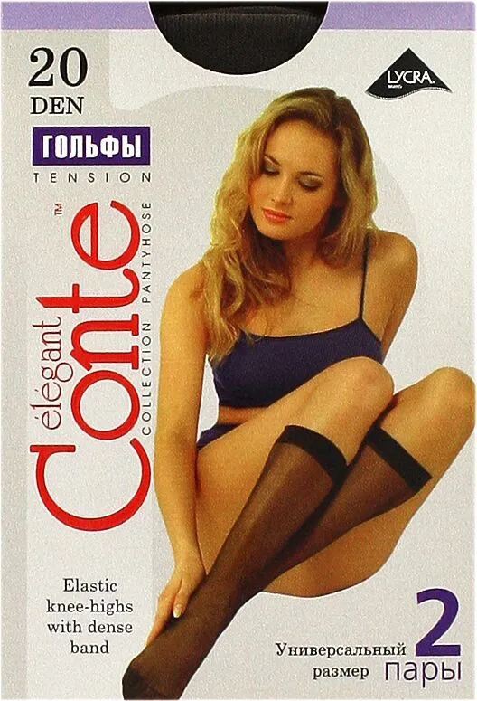 Shade knee-high stockings "Conte 20 Den" 