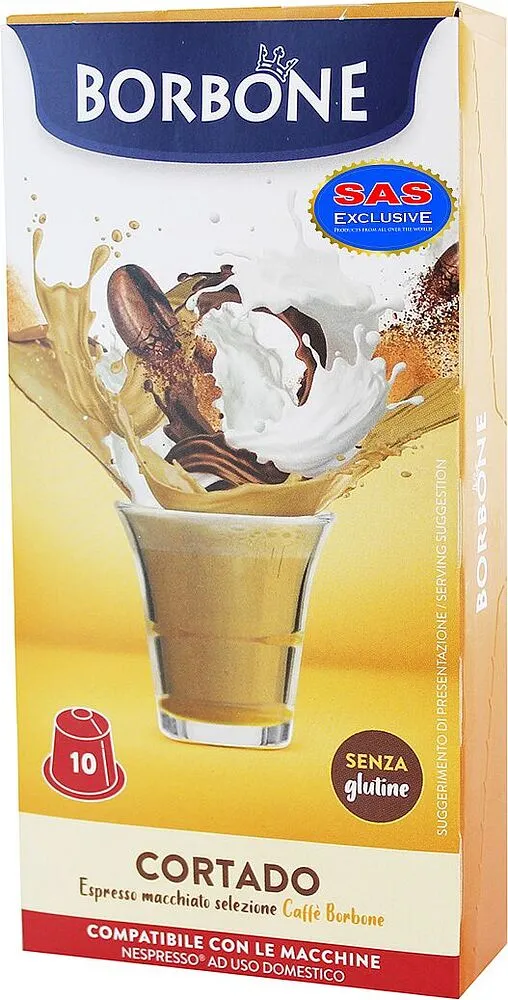 Coffee capsules "Borbone Cortado Macchiato" 10pcs, 40g
