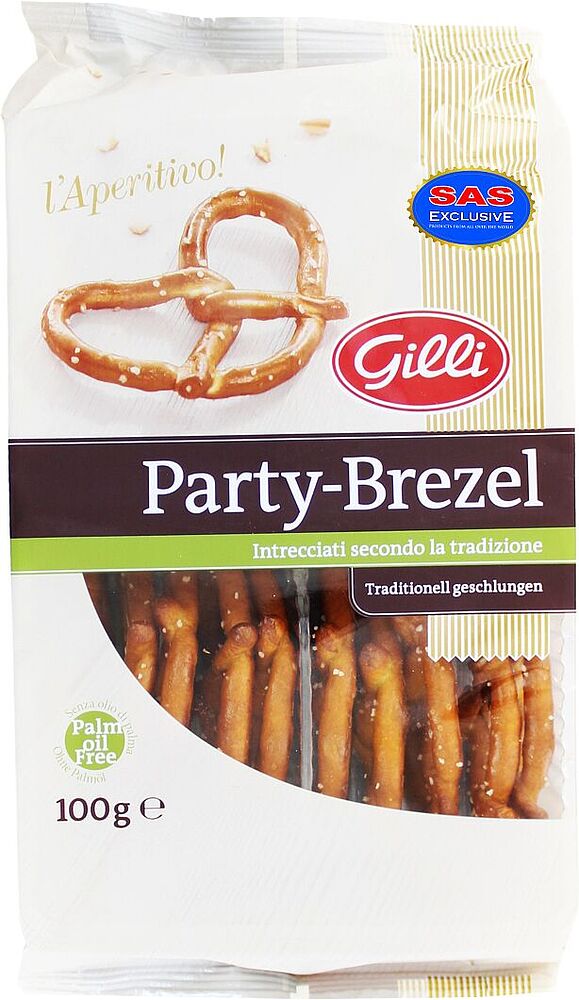 Salted pretzels "Gilli" 100g
