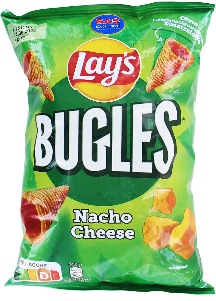 Չիպս «Lays Bugles Nacho» 95գ Պանիր
