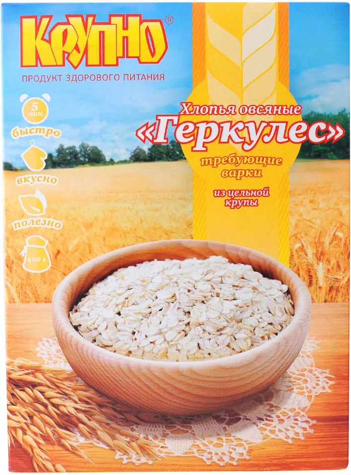 Oat flakes "Hercules Крупно" 400g