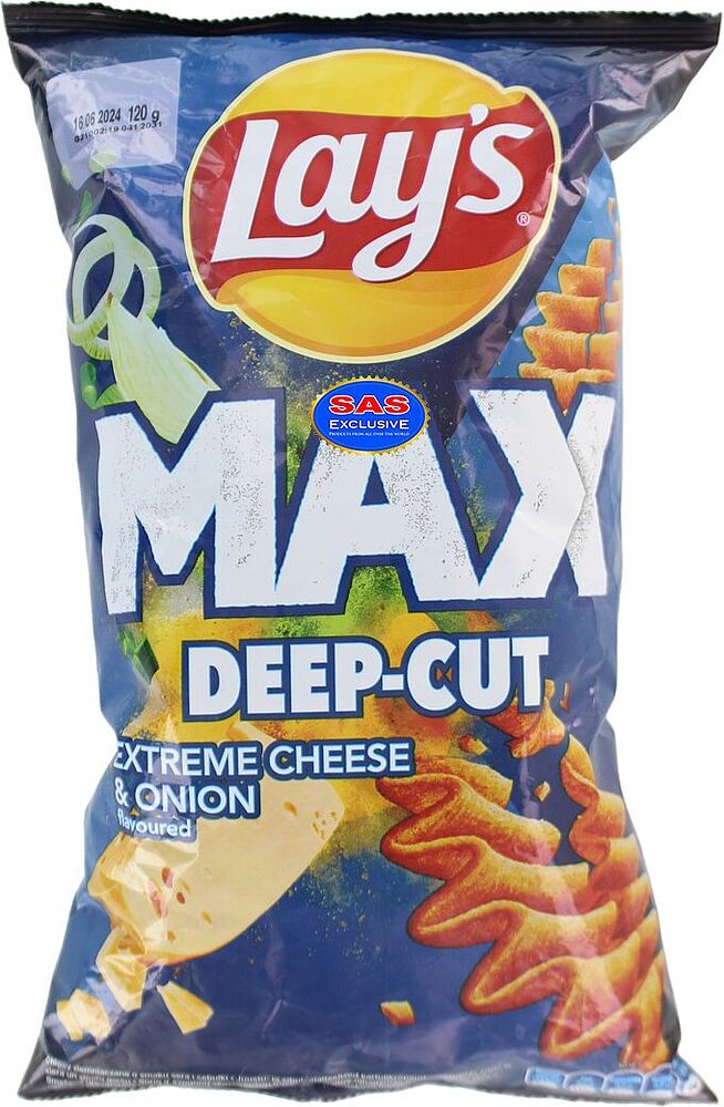Chips "Lay's" 120g  Cheese and Onion