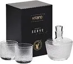 Glasses and a decanter "Krosno" 3pcs
