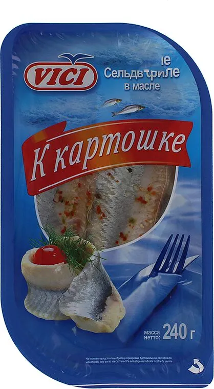 Herring in oil "Vici" 240г