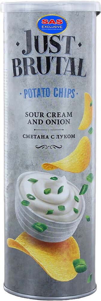 Chips "Just Brutal" 100g Sour cream & Onion