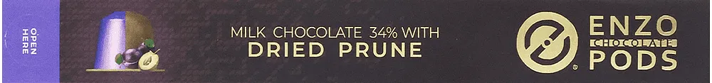 Chocolate capsules "Enzo Pods Dried Prune" 70g ± 3.5g
