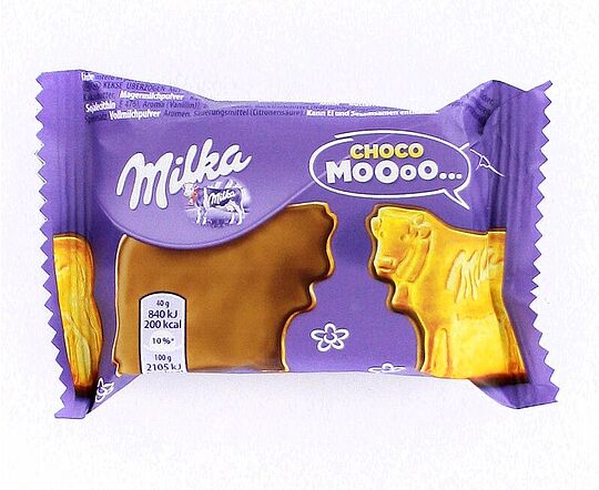 Թխվածքաբլիթ շոկոլադապատ «Milka Choco Moo» 40գ 