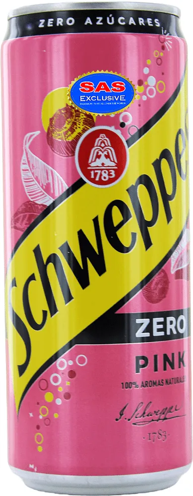 Refreshing carbonated drink "Schweppes Pink" 0.33l 