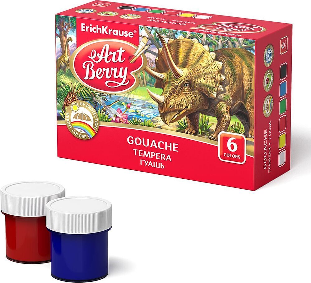 Gouache "Art Berry" 6 colors