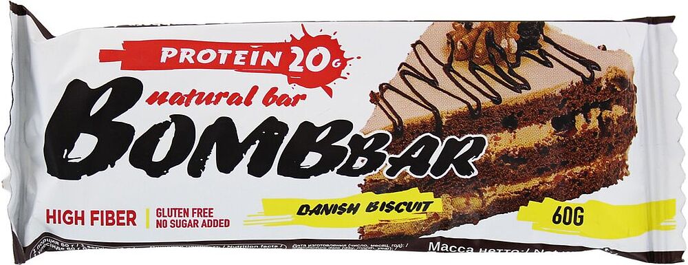 Protein stick "Bombbar Danish Biscuit" 60g