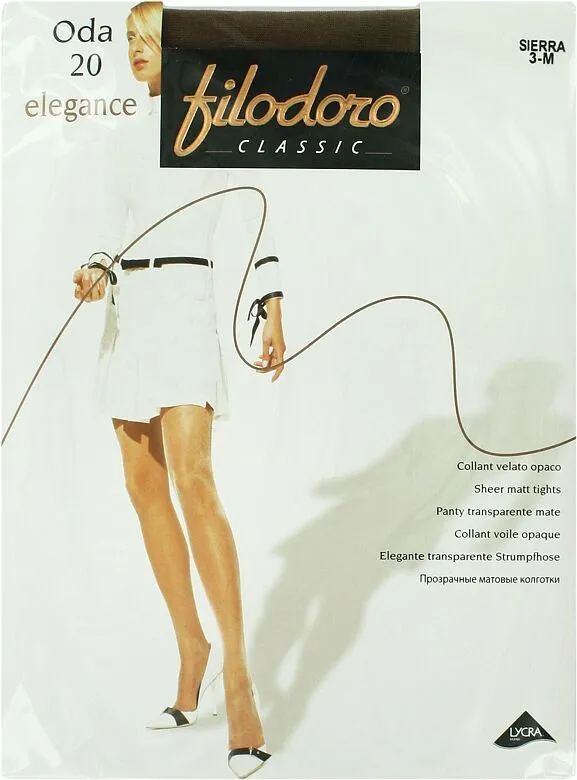 Dark natural tights "Filodoro Oda Elegance 20 Den N3" 