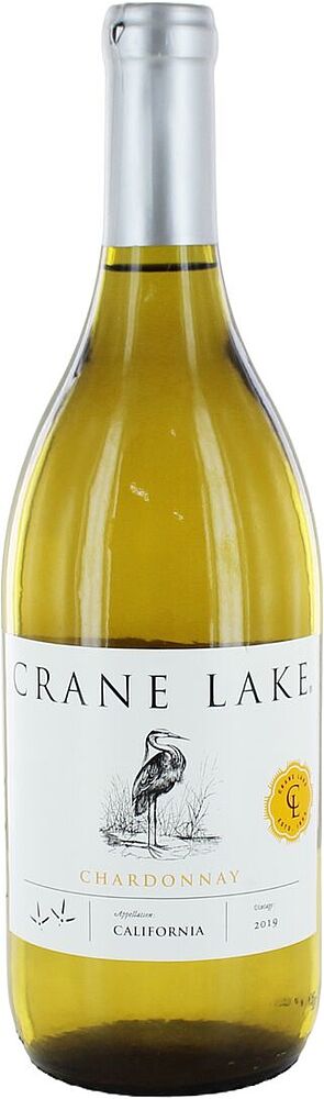 Գինի սպիտակ «Crane Lake Chardonnay» 0.75լ