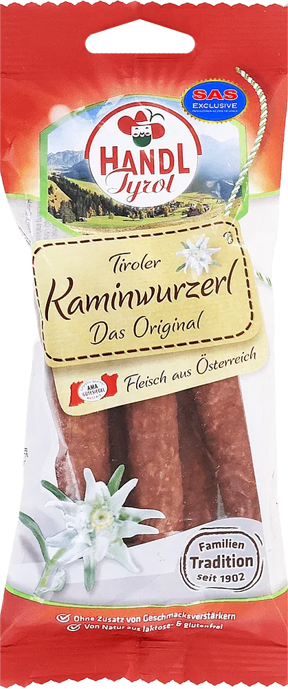 Երշիկ հում-ապխտած «Handl Tyrol Tiroler Kaminwurzerl» 100գ