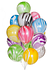 Воздушные шары с гелием, радуга 10шт