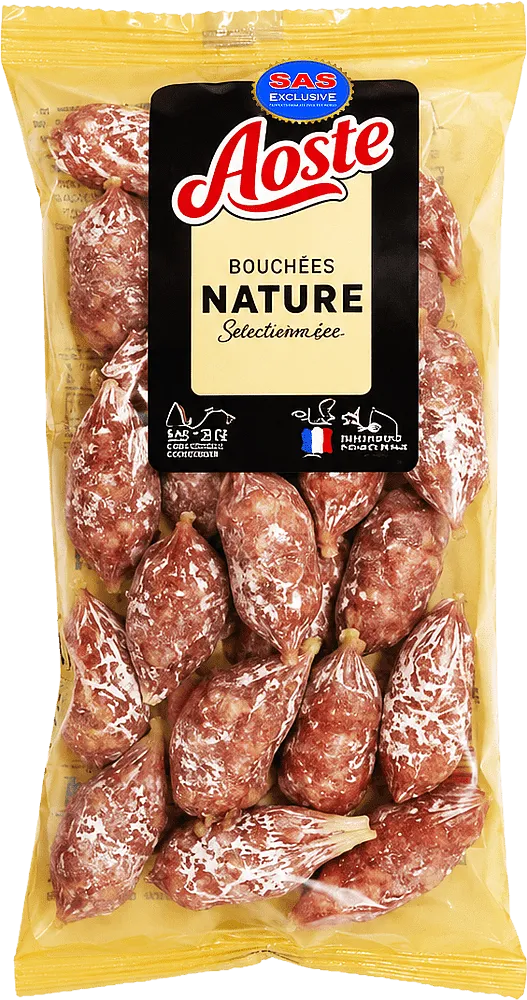 Երշիկ չորացրած «Aoste Bouchees Nature» 120գ
