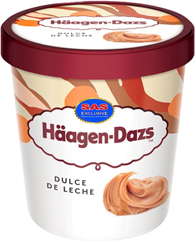 Мороженое карамельное "Haagen-Dazs Dulce De Leche" 400г