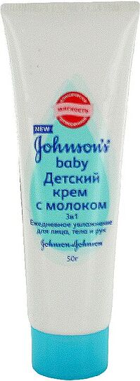 Դեմքի, մարմնի և ձեռքի կրեմ մանկական «Johnson's Baby» 50մլ