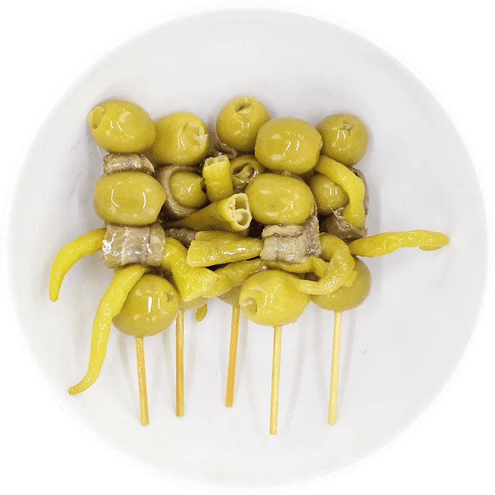 Ձիթապտուղ լցոնված անչոուսով և պղպեղով «Olives Garcia Piparra Con Anchoa»
	


