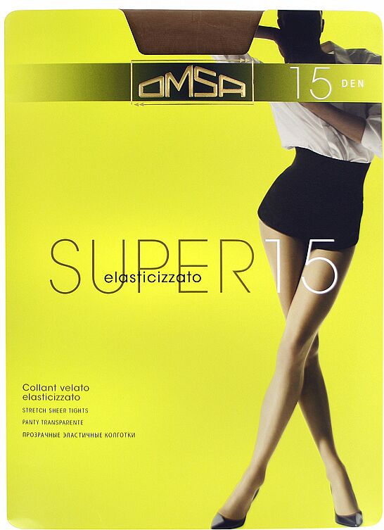 Tights "Omsa Super 15 Den N3" Natural