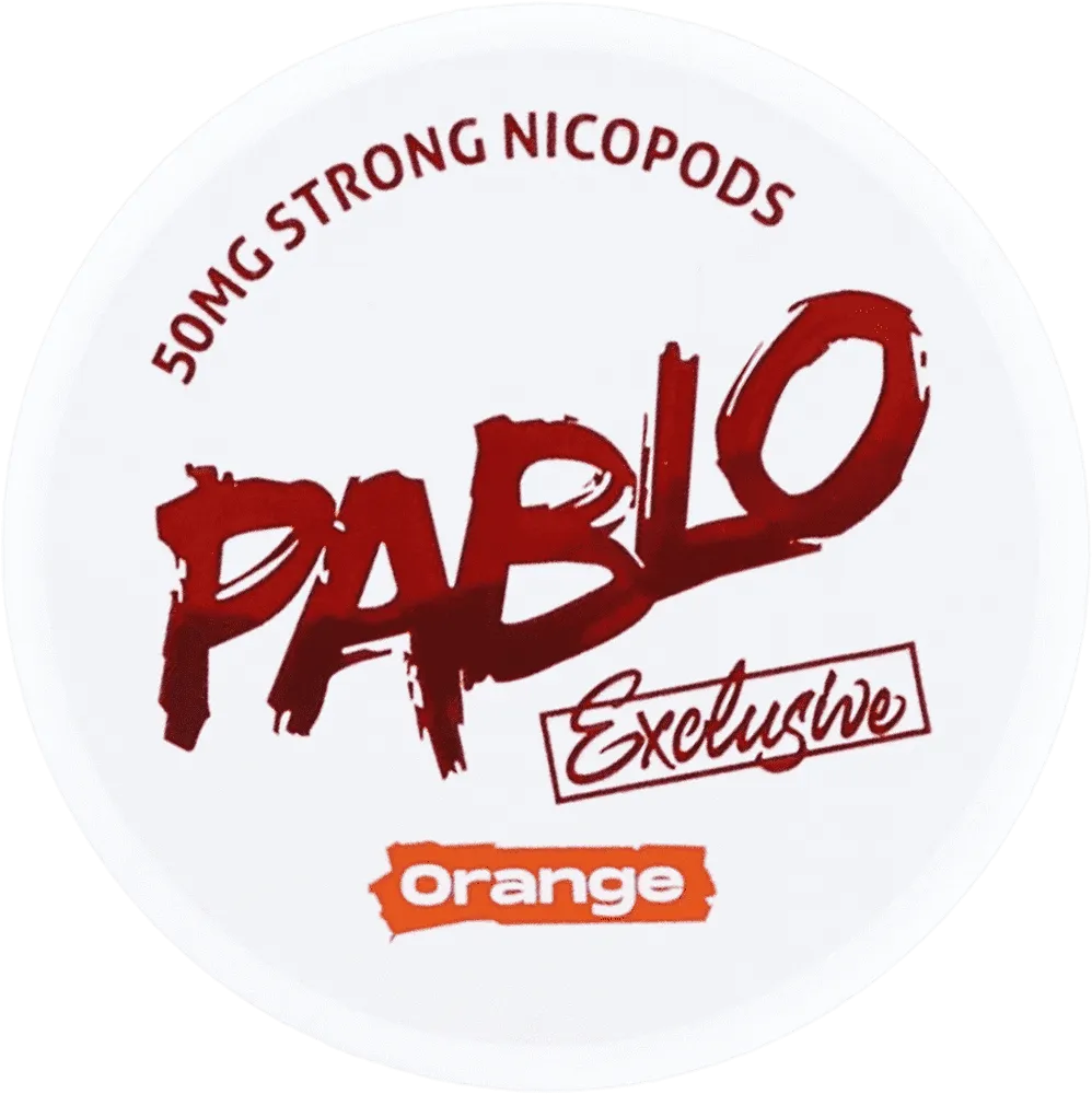 Nicotine orange flavored pouches "Pablo Exclusive Orange" 50mg
