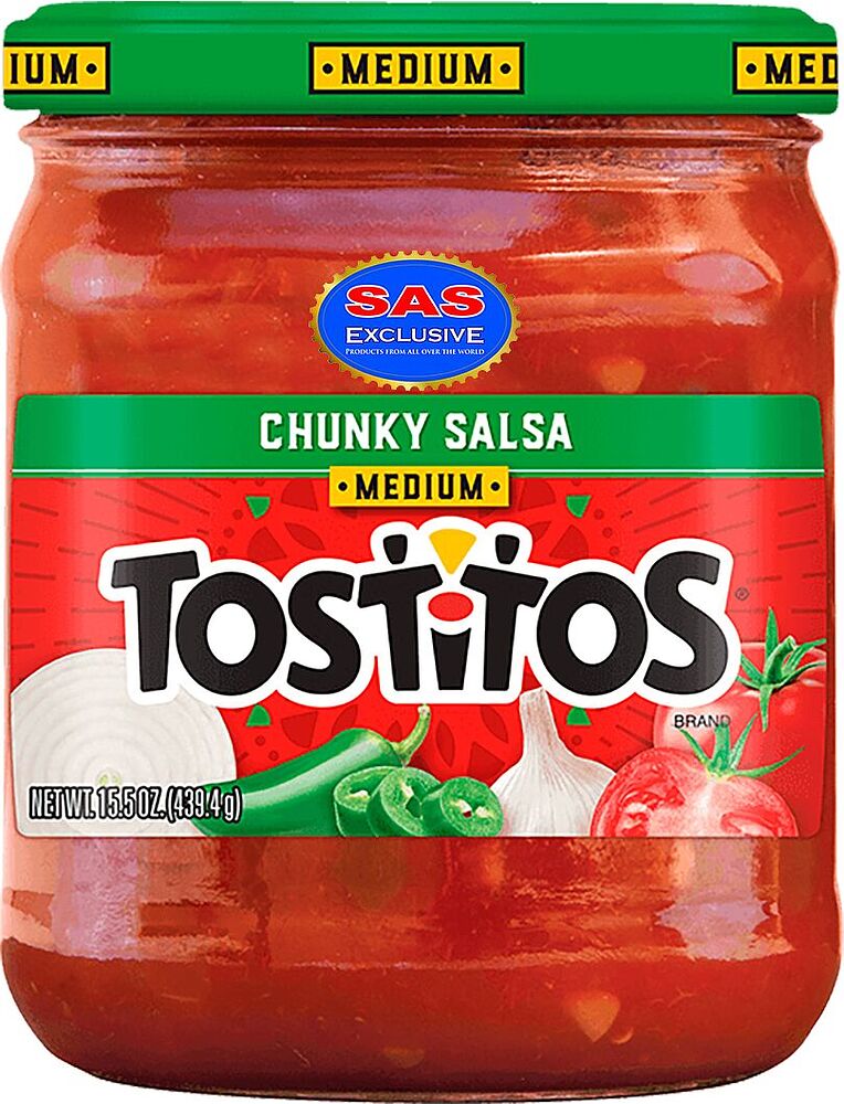 Սոուս սալսա «Tostitos Medium Chunky Salsa» 439.4գ
