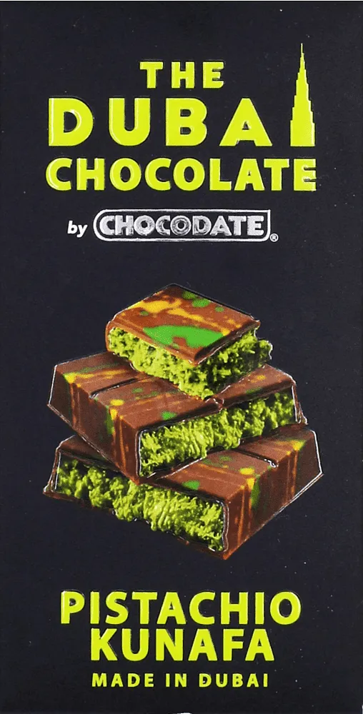 Chocolate bar with pistachios & kunafa "Chocodate The Dubai Chocolate" 130g
