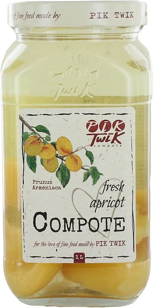Apricot compote "Pik Twik" 1l 
