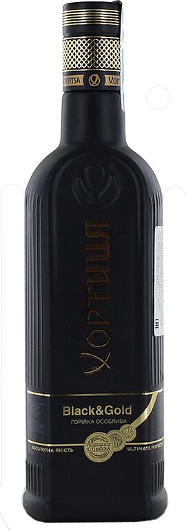 Vodka "Хортиця Black&Gold" 0.5l