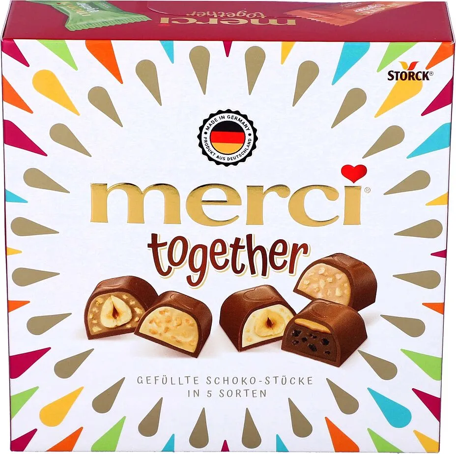 Շոկոլադե կոնֆետների հավաքածու «Merci Together» 175գ