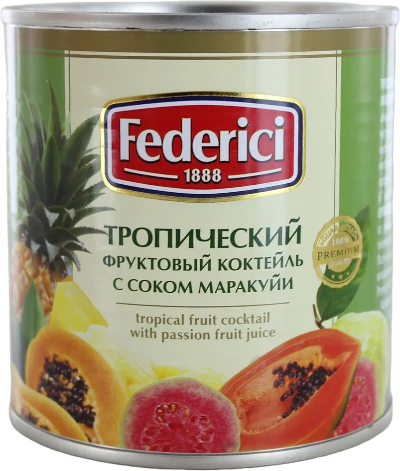 Tropical fruit cocktail "Federici" 425g 
