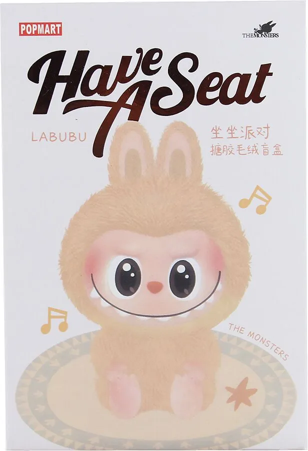 Soft toy "Pop Mart Have A Seat Labubu"