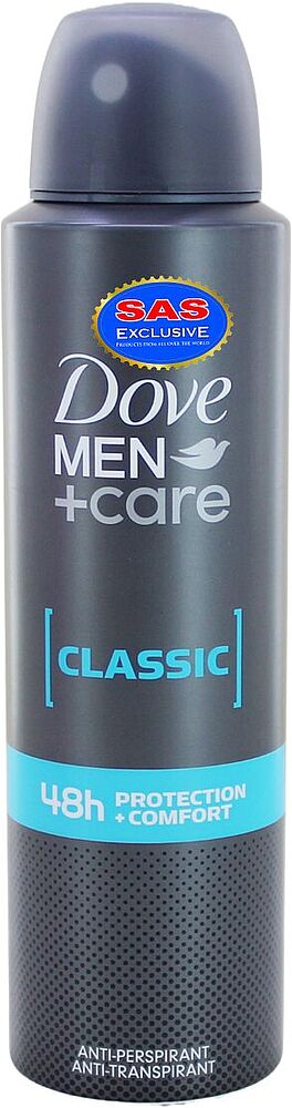 Antiperspirant-deodorant "Dove Men+Care Classic" 150ml